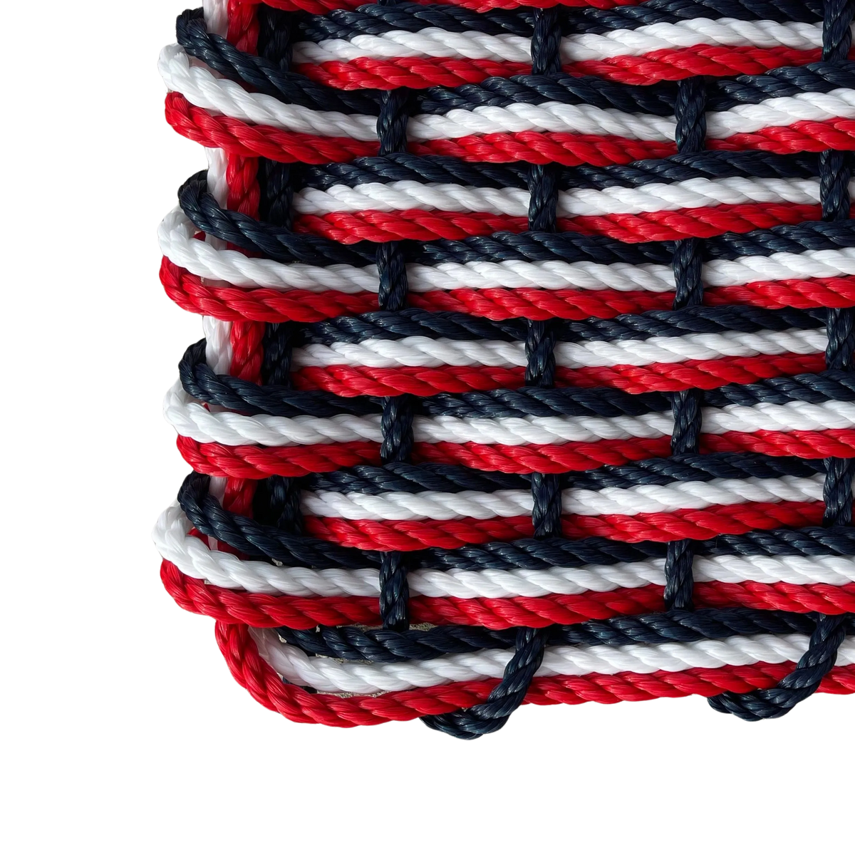 Triple Weave - Navy, White and Red