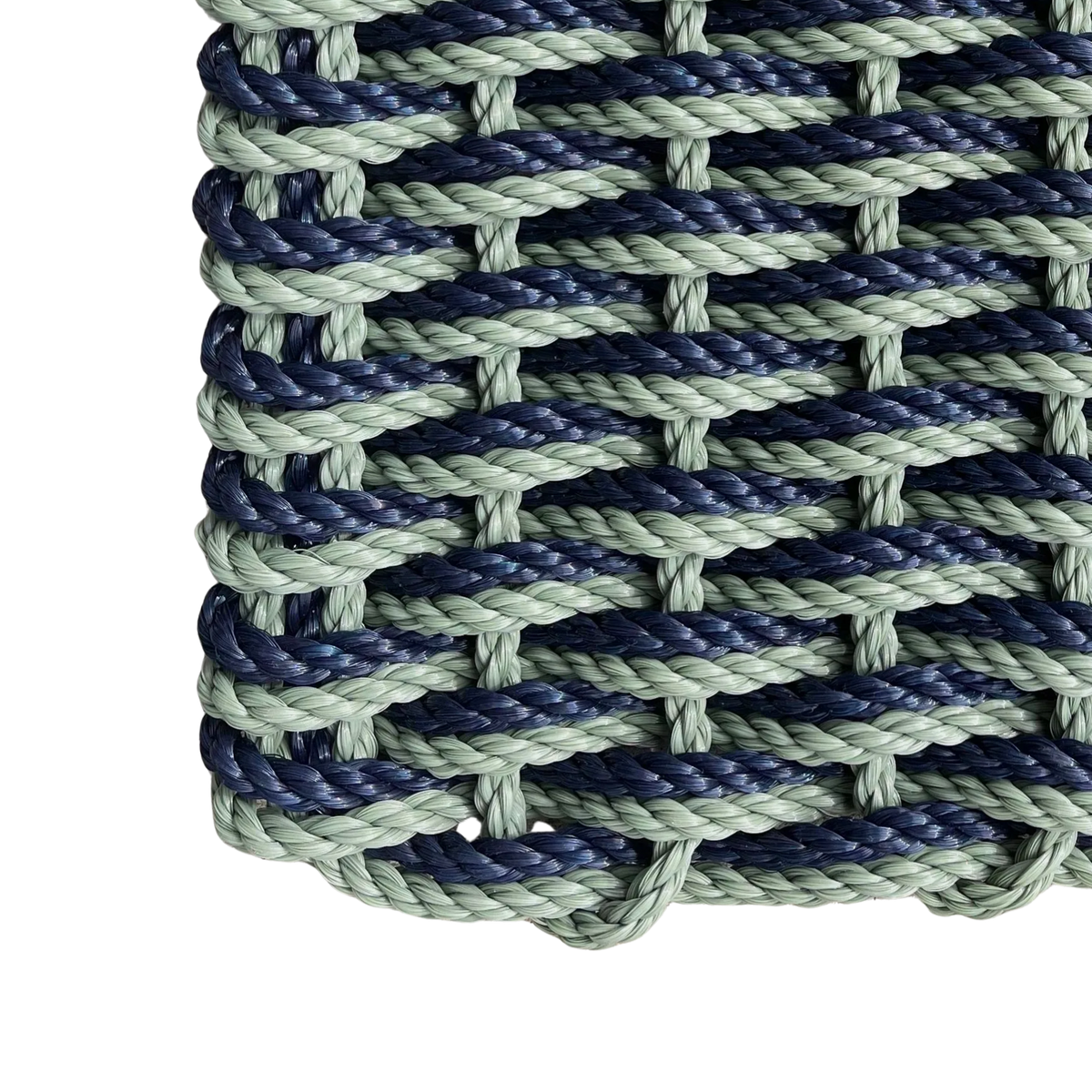 Double Weave - Green with Navy