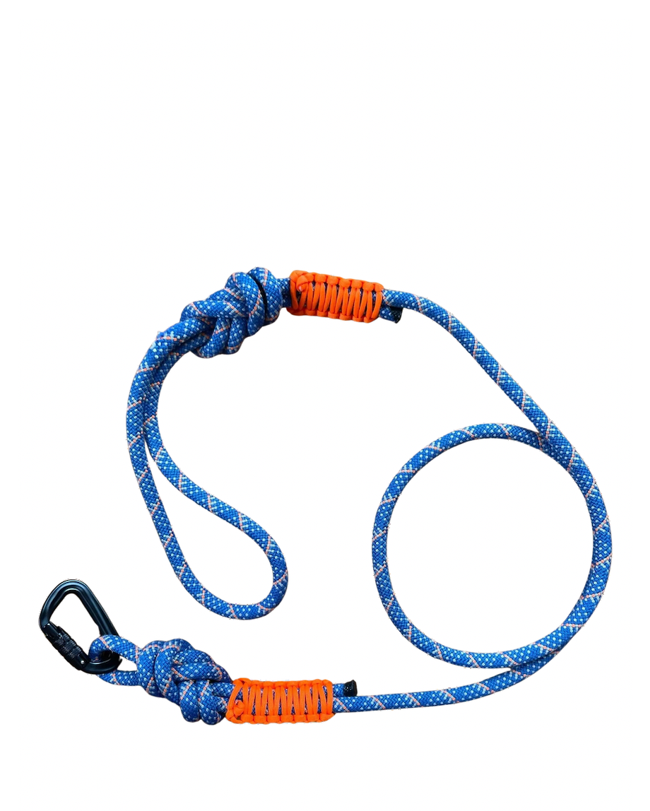 Rope Dog Leash - Sprinkle with Bright Orange