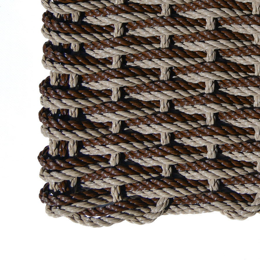 Sample Sale - Double Weave - Taupe with Brown