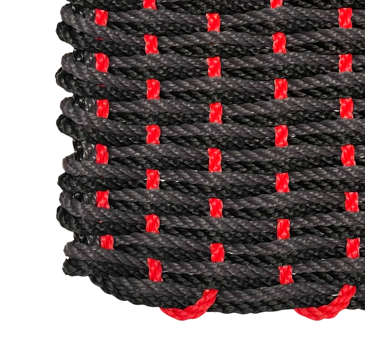 Double Weave - Black, Slate Grey and Red