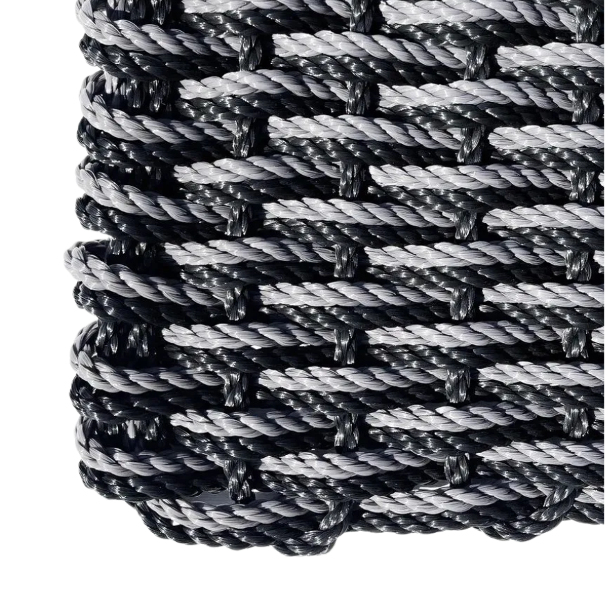 Double Weave - Black with Slate Grey