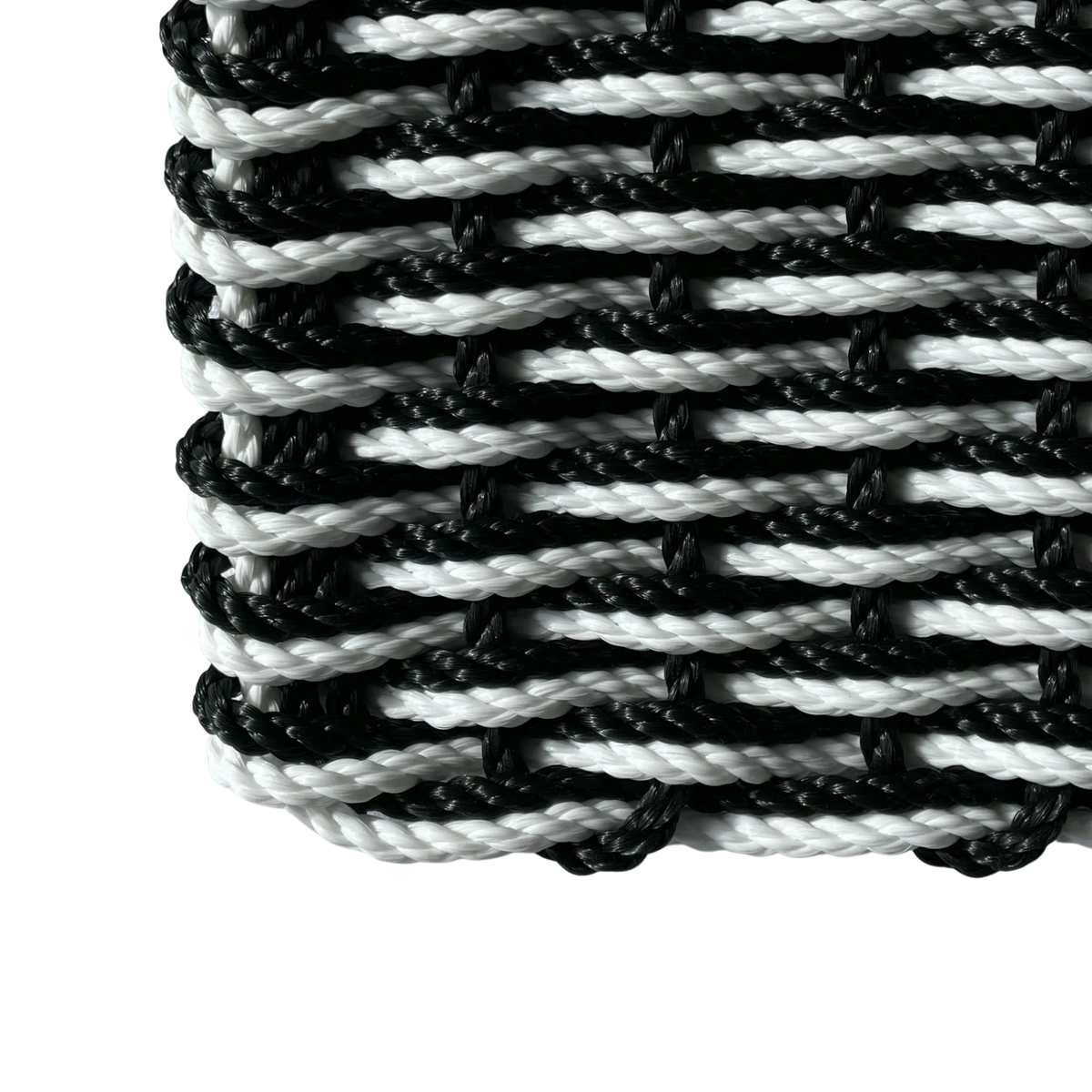 Double Weave - Black with White