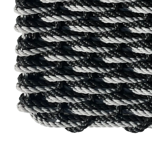 Double Weave - Black with Industrial Grey