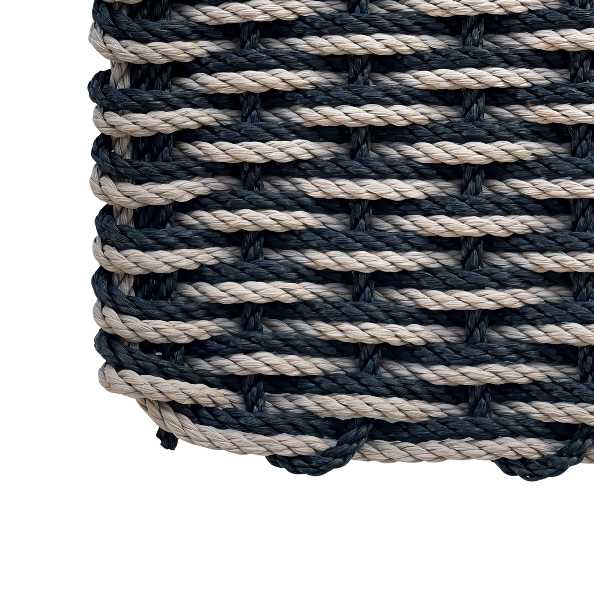 Double Weave - Black with Taupe