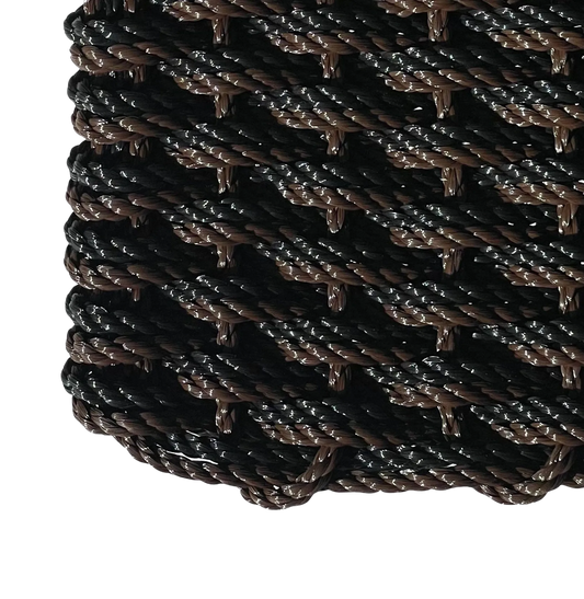 Double Weave - Brown with Black