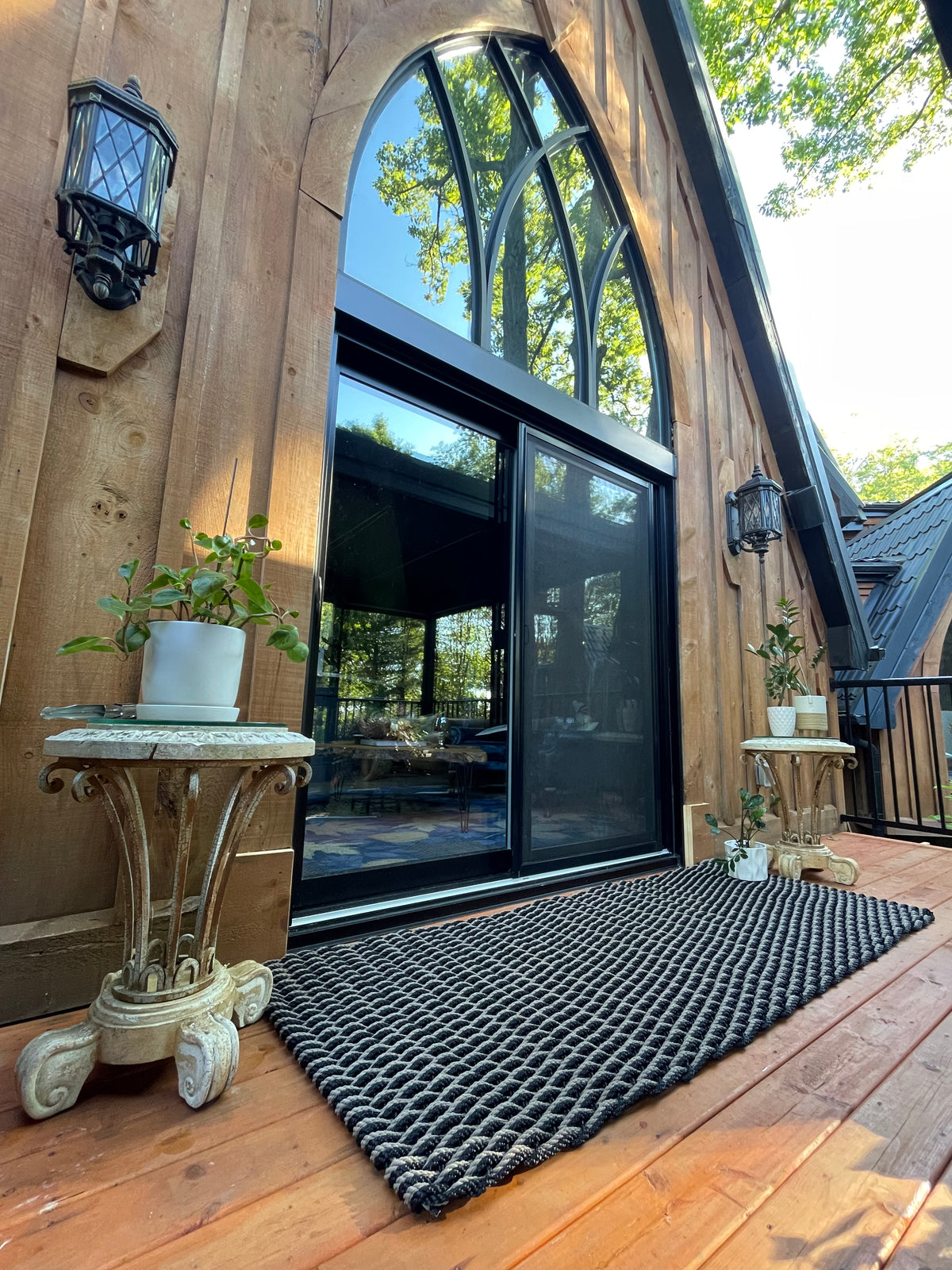 Double Weave - Black with Taupe