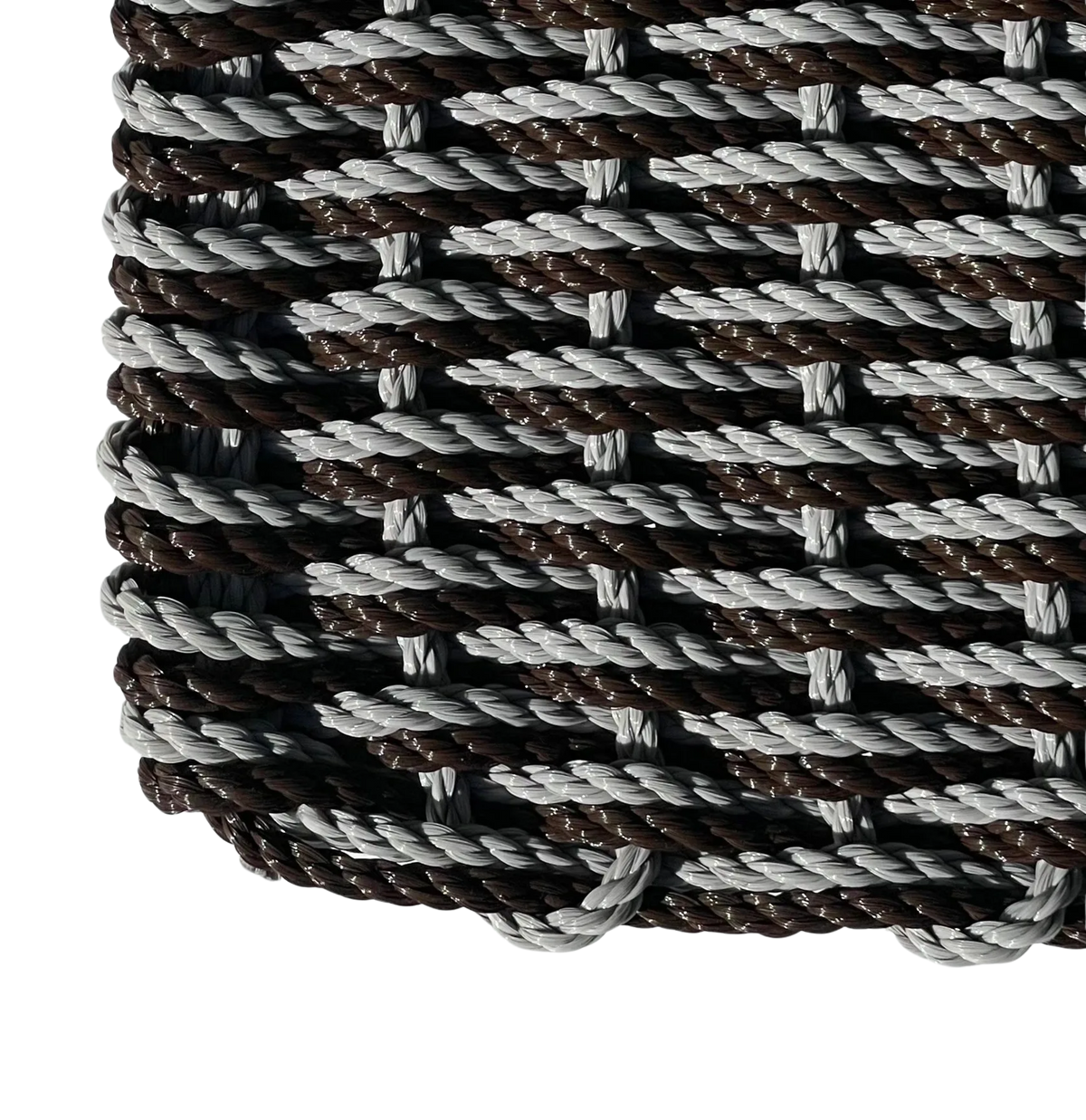 Double Weave - Industrial Grey with Brown