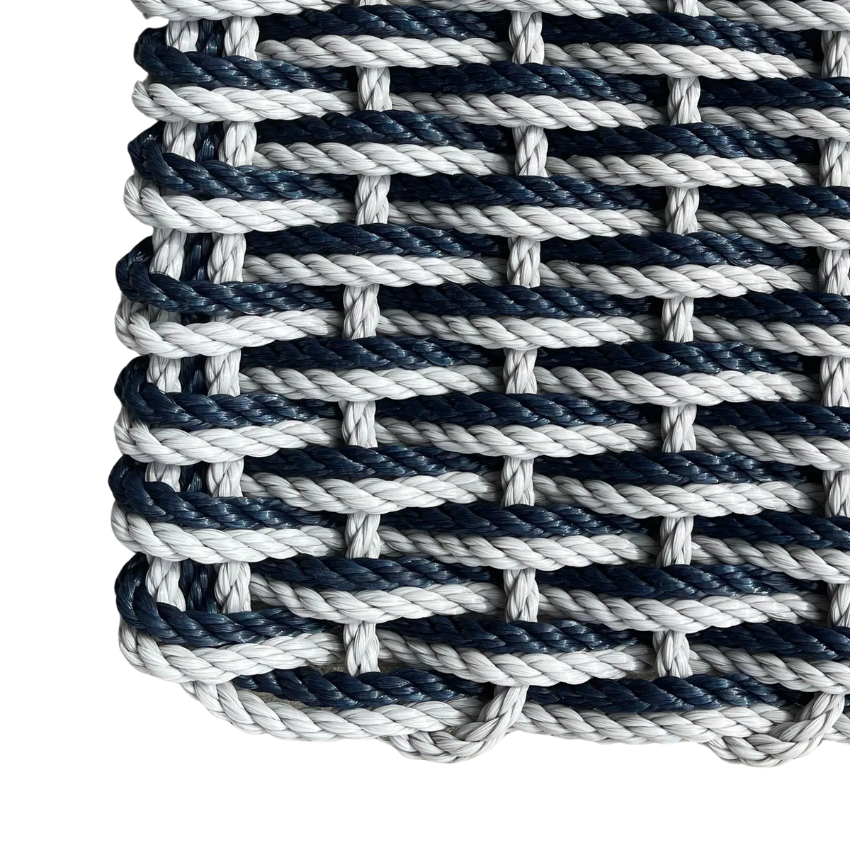 Double Weave - Industrial Grey with Navy