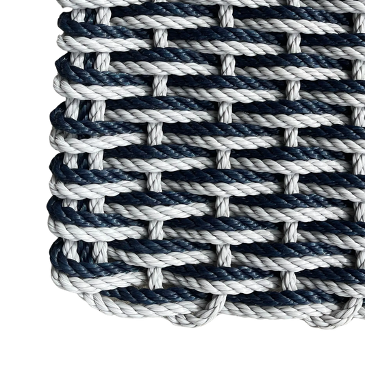 Double Weave - Industrial Grey with Navy
