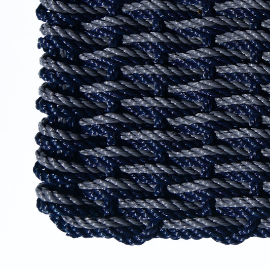 Double Weave - Navy with Slate Grey