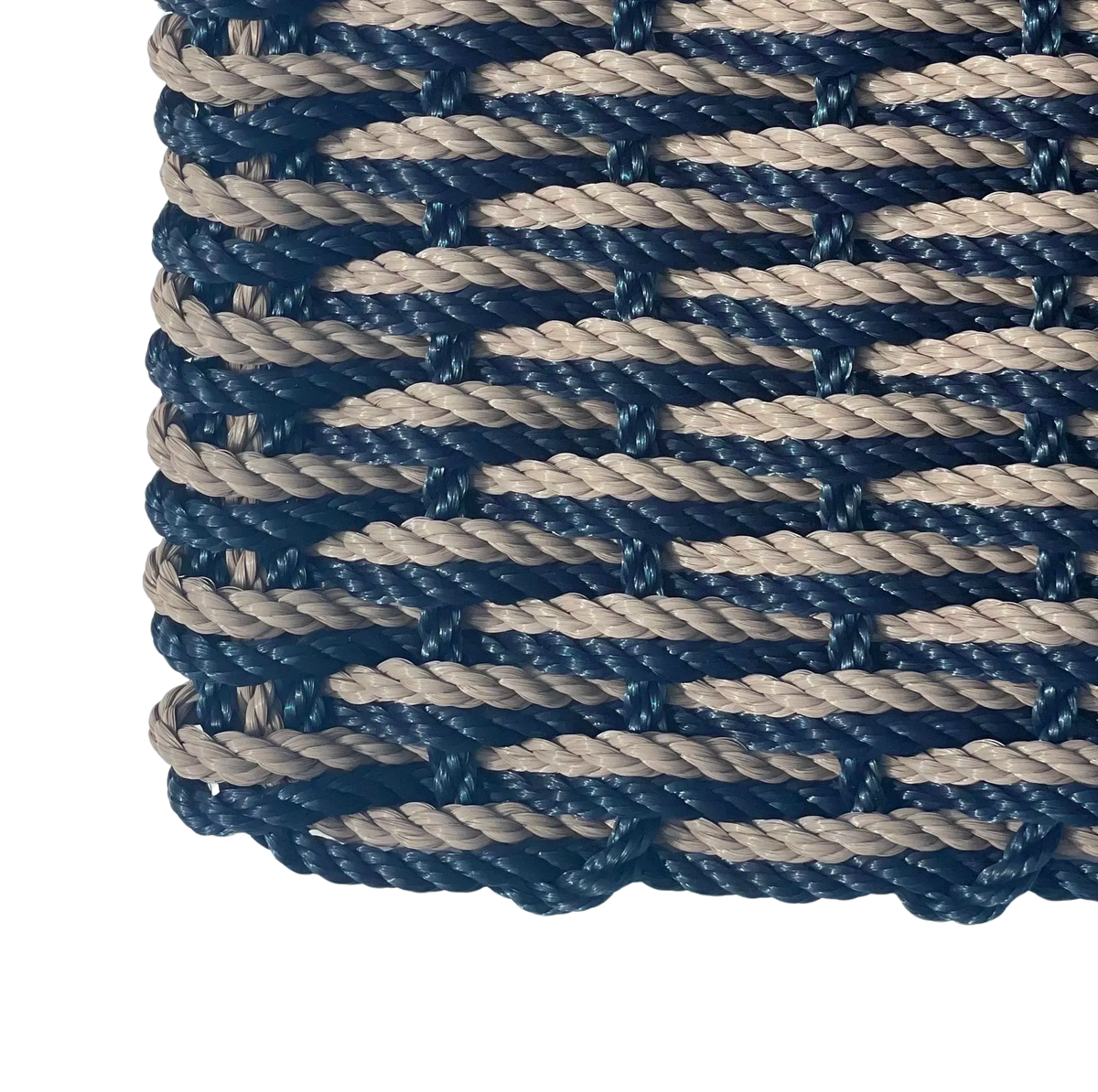 Double Weave - Navy with Taupe