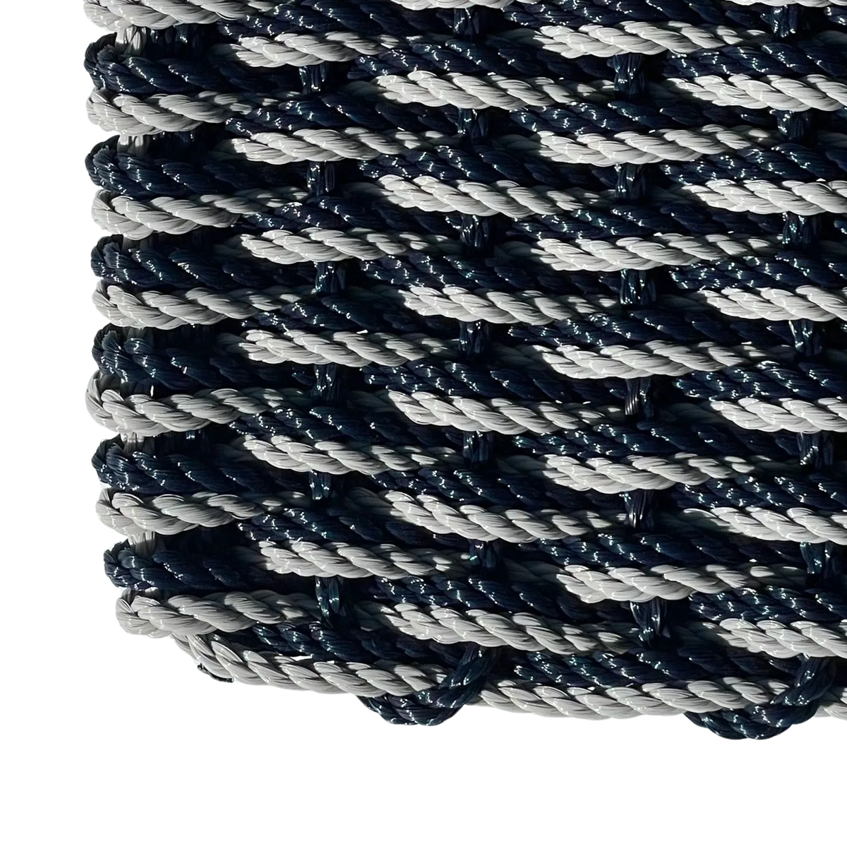 Double Weave - Navy with Industrial Grey