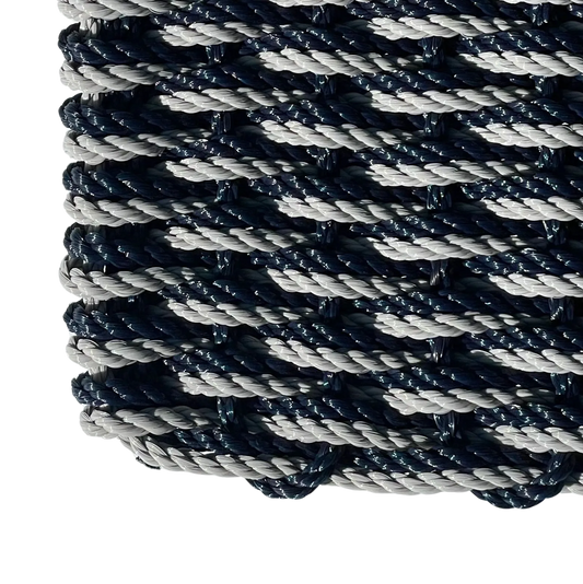 Double Weave - Navy with Industrial Grey