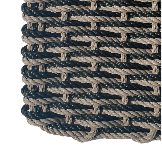 Double Weave - Taupe with Black