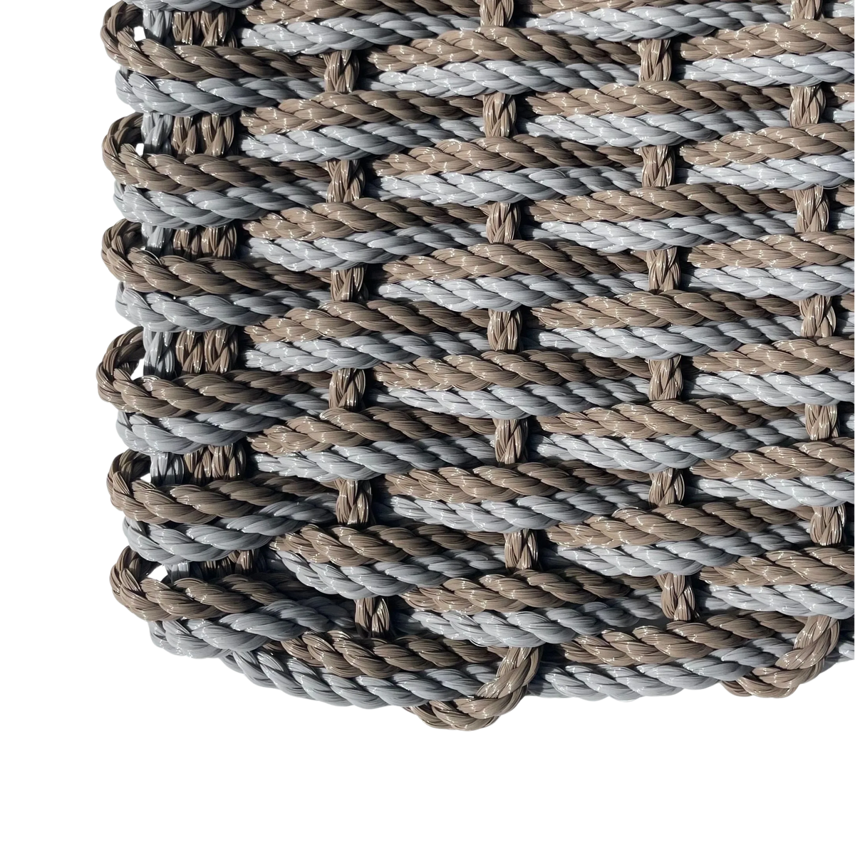 Double Weave - Taupe with Industrial Grey