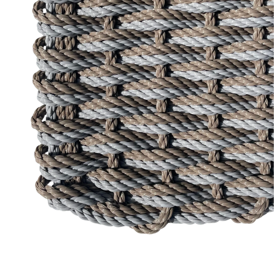 Double Weave - Taupe with Industrial Grey