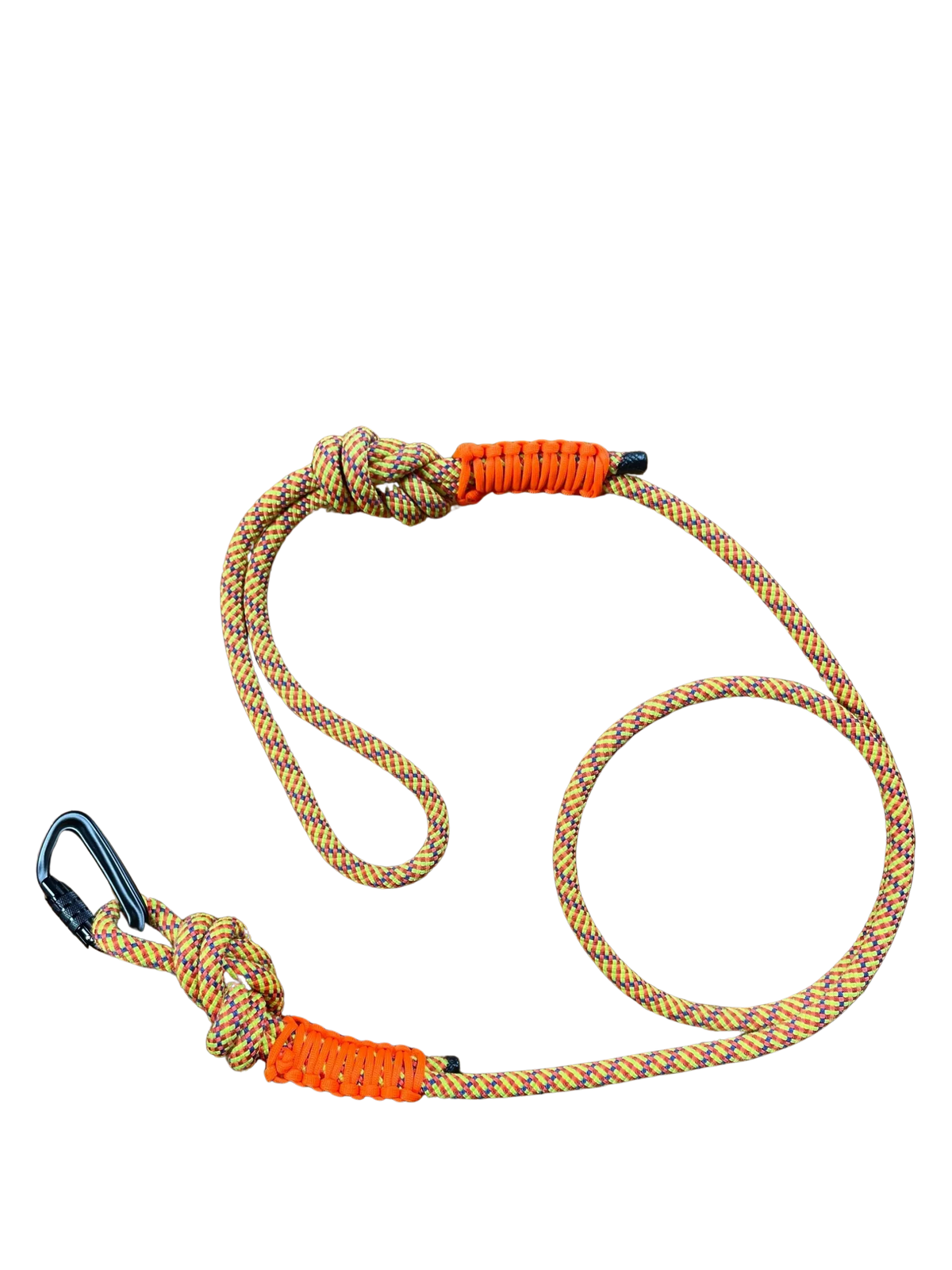 Rope Dog Leash - Yellow with Neon