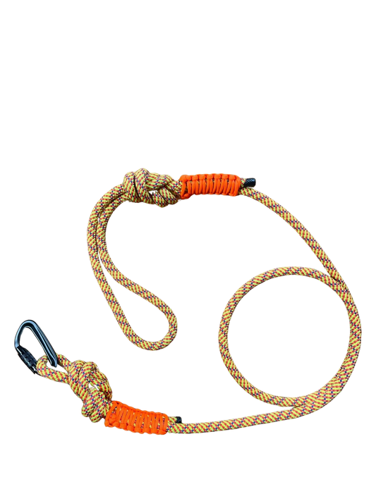 Rope Dog Leash - Yellow with Neon